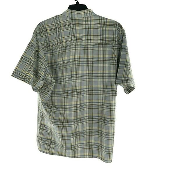 Eddie Bauer Shirt Mens Size Large Multicolor Short Sleeve Buttons Front Plaid - Picture 5 of 9